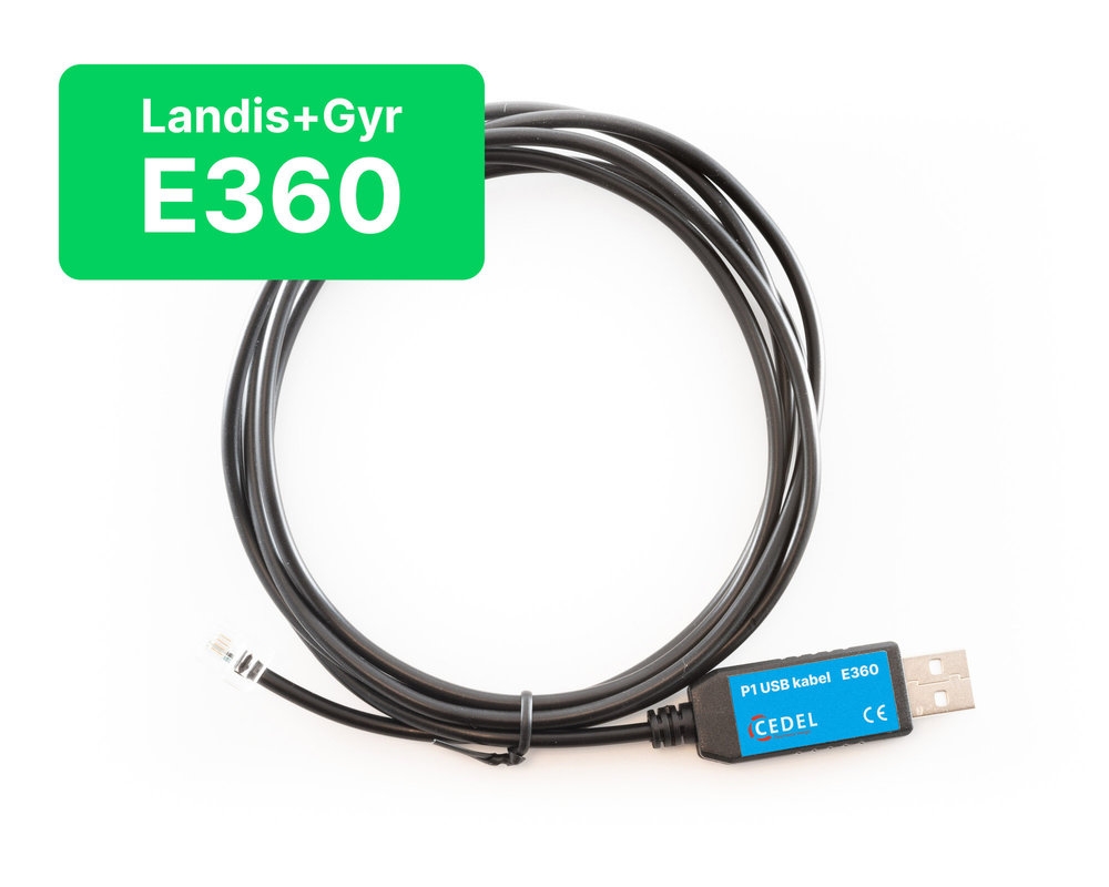 Denne smartmålerkabelen P1 til USB er spesielt egnet for Landis+Gyr E360. Med denne P1 USB-kabelen kan du enkelt lese din E360 med for eksempel Domoticz på din Raspberry Pi eller NAS.